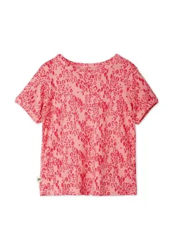 Mini Rodini tricou copii Mini leopard culoarea roz, 1100029328 imagine