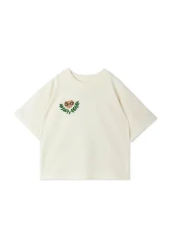 Mini Rodini tricou de bumbac pentru copii E.T. culoarea alb, cu imprimeu, 25820102 imagine