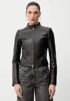 Miss Sixty geaca de piele culoarea maro, de tranzitie, 6S3LJ58000 imagine