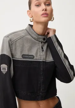 Miss Sixty geaca jeans femei, culoarea negru, de tranzitie, 6L3WJ4990000 imagine