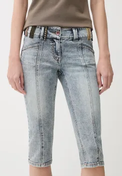 Miss Sixty pantaloni scurti jeans uni, high waist, 6S2JJ1250T imagine