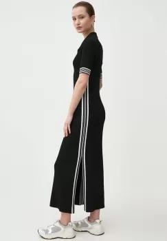 Miss Sixty rochie RJ5120 KNIT DRESS culoarea negru, maxi, mulata, 6L1RJ5120000 imagine