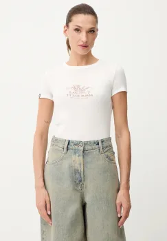 Miss Sixty tricou culoarea bej, 6S3SJ56300 imagine