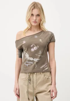 Miss Sixty tricou culoarea maro, 6S2SJ14400 imagine