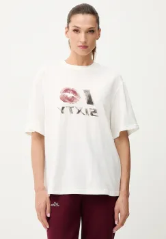Miss Sixty tricou din amestec de in culoarea bej, 6S3SJ59200 imagine