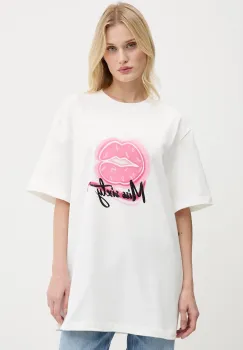 Miss Sixty tricou din bumbac culoarea alb, 6S2SJ04100 imagine