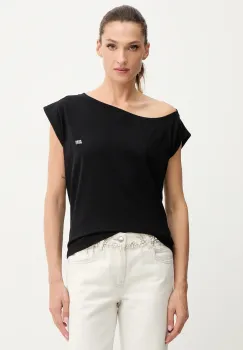 Miss Sixty tricou din bumbac culoarea negru, 6S3SJ32500 imagine