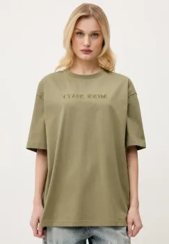 Miss Sixty tricou din bumbac femei, culoarea verde, 6S2SJ76100 imagine