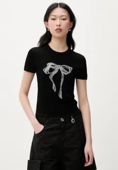 Miss Sixty tricou pentru femei, cu amestec de matase imagine