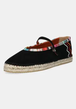 Missoni espadrile din piele intoarsa Lola culoarea negru, MWB012_001 imagine