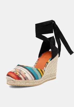 Missoni espadrile Eva 80 toc pana, MWB008_083 imagine