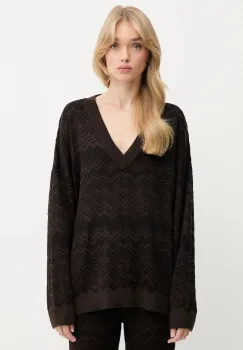 Missoni pulover de lana culoarea maro, light, DS25WN14.BK01CP imagine
