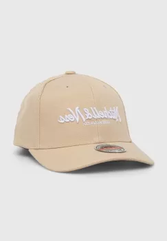 Mitchell&Ness sapca din amestec de lana culoarea bej, cu imprimeu imagine
