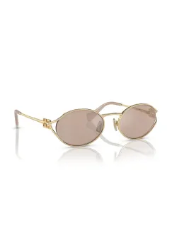 Miu Miu  ochelari de soare rotunzi pentru femei imagine