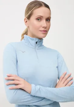 Mizuno hanorac de jogging Impulse Core melanj, J2GAA716 imagine