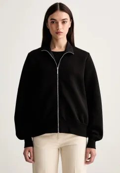 MM by Max Mara hanorac cu fermoar pentru femei cu bumbac MMLVOLUME imagine