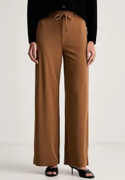 MM by Max Mara pantaloni straight pentru femei MMLEDOTTO imagine