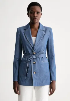 MM by Max Mara sacou pentru femei din denim MMLODISSEA imagine