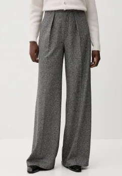 MM pantaloni CALI culoarea negru, lat, high waist, 2526786128600 imagine