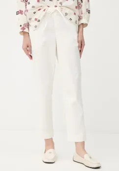 MM pantaloni MARA culoarea alb, drept, high waist, 2526136017600 imagine