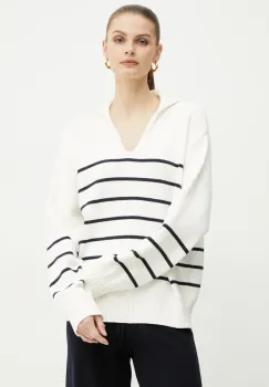 MM pulover femei, culoarea alb, calduros, 2516361087600 imagine