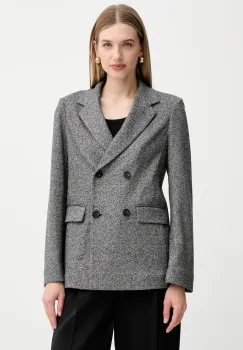 MM sacou ALBANIA culoarea gri, cu doua randuri de nasturi, cu imprimeu, 2526916068600 imagine