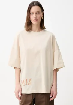 MM tricou din bumbac femei, culoarea bej, 2516971018600 imagine