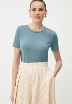 MM tricou MULINO culoarea turcoaz, 2526976017600 imagine