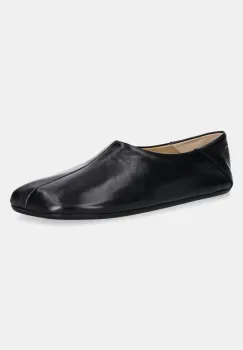 MM6 Maison Margiela balerini de piele culoarea negru, S59WZ0095.P3628 imagine