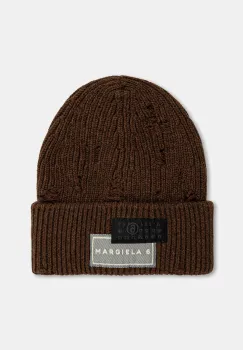 MM6 Maison Margiela caciula de lana culoarea maro, SH0TB0001.M13138.142M imagine