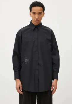 MM6 Maison Margiela camasa barbati, culoarea negru, cu guler clasic, relaxed, SH0DT0018.M35200 imagine