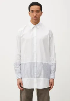 MM6 Maison Margiela camasa din bumbac barbati, culoarea alb, cu guler clasic, regular, SH0DT0021 imagine