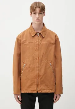 MM6 Maison Margiela camasa din bumbac culoarea maro, de tranzitie, SH0AM0048 imagine