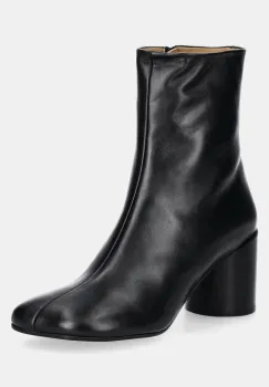 MM6 Maison Margiela cizme de piele femei, culoarea negru, cu toc drept, S59WU0235.P3628 imagine