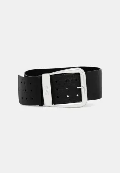 MM6 Maison Margiela curea de piele culoarea negru, SA5TP0016.P8326.T8013 imagine