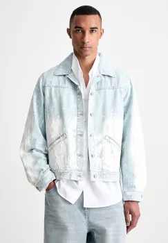 MM6 Maison Margiela geaca de blugi pentru barbati din denim imagine
