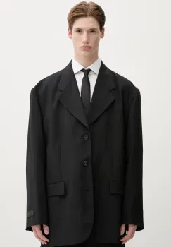 MM6 Maison Margiela geaca de lana barbati, culoarea negru, SH0BN0011 imagine