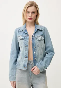 MM6 Maison Margiela geaca jeans de tranzitie, S52AM0316.M30019 imagine