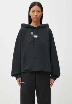 MM6 Maison Margiela hanorac de bumbac culoarea negru, cu gluga, uni, S62GU0142.M25024.899 imagine