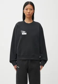 MM6 Maison Margiela hanorac de bumbac culoarea negru, cu imprimeu, S62GU0143.M25024.899 imagine