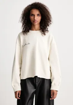MM6 Maison Margiela  hanorac oversized pentru femei din bumbac imagine