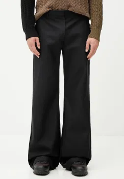 MM6 Maison Margiela pantaloni barbati, culoare negru, drepti SH0KA0054.M35433.900 imagine