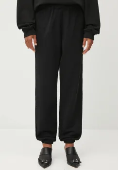 MM6 Maison Margiela pantaloni de trening culoarea negru, cu imprimeu, S52KA0544.M25013.900 imagine