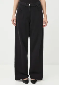 MM6 Maison Margiela pantaloni de trening din bumbac culoarea negru, cu imprimeu, S52KA0548.M25014.900 imagine