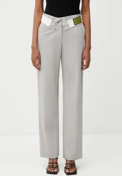 MM6 Maison Margiela pantaloni pentru femei, cu lana imagine