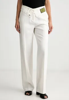 MM6 Maison Margiela pantaloni pentru femei cu lana imagine
