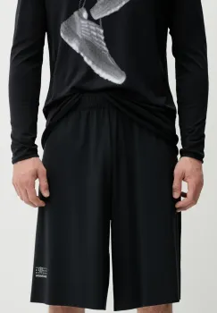 MM6 Maison Margiela pantaloni scurti culoarea negru, SH0MU0017 imagine