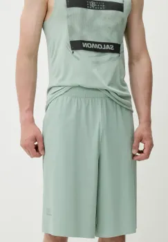 MM6 Maison Margiela pantaloni scurti culoarea verde, SH0MU0017.M35417 imagine