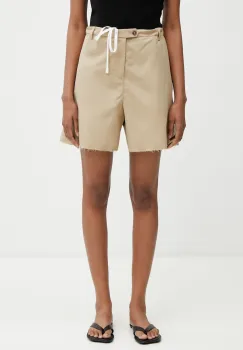 MM6 Maison Margiela pantaloni scurti pentru femei, cu bumbac imagine