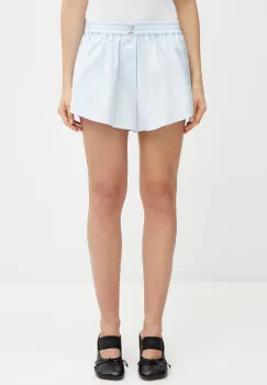 MM6 Maison Margiela pantaloni scurti pentru femei, din bumbac imagine